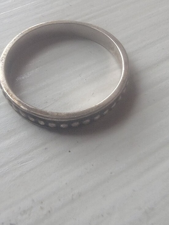 Jewelry - Sterling Silver Dot-Accent Band Ring